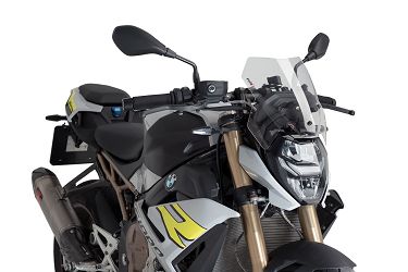 SZYBA SPORTOWA NOWEJ GENERACJI PUIG DO BMW S1000R 21 PRZEZROCZYSTA