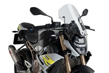 SZYBA TURYSTYCZNA NOWEJ GENERACJI PUIG DO BMW S1000R 21-24+WSPORNIKI PRZEZROCZYSTA