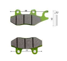 image 3 for KLOCKI HAMULCOWE PRZEDNIE KYMCO CV3  