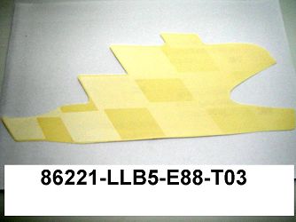 NAKLEJKA OBUDOWY PRAWA S9 (BIAŁY) 86221-LLB5-E88-T03