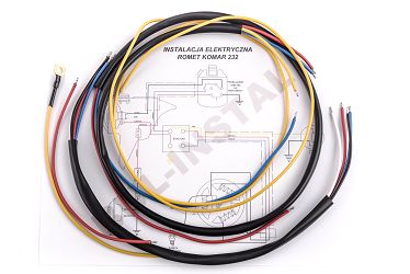 INSTALACJA ELEKTRYCZNA - WIĄZKA ROMET KOMAR 232