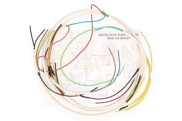 image 2 for INSTALACJA ELEKTRYCZNA - WIĄZKA WSK 125 M06 B1 BIAŁA WIĄZKA