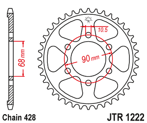 image 1 for ZEBATKA NAPĘDZANA JT JTR1222.48 