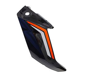 OSŁONA LAMPY PRZEDNIEJ PRAWA CZARNA Z NAKLEJKAMI TRX125