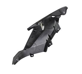 image 2 for OSŁONA LAMPY PRZEDNIEJ PRAWA CZARNA Z NAKLEJKAMI TRX125