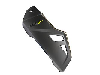 OSŁONA PRZEDNIA LEWA SREBRNA Z NAKLEJKAMI 07Z SVT650X