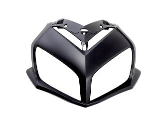 OSŁONA PRZEDNIEJ LAMPY CZARNA SRK700