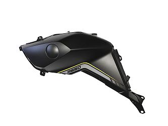 OSŁONA ZBIORNIKA PALIWA LEWA CZARNA Z NAKLEJKAMI 02Z SVT650 SVT650X