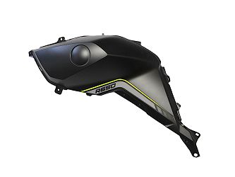 OSŁONA ZBIORNIKA PALIWA LEWA CZARNA Z NAKLEJKAMI 05Z SVT650 SVT650X