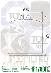 image 2 for FILTR OLEJU HIFLO HF176BRC HARLEY DAVIDSON RH 975 / S NIGHTSTER / SPECIAL '22-'23, RA 1250 / S PAN AMERICA / SPECIAL '21-'23, RH 1250 S SPORTSTER '21-'23
