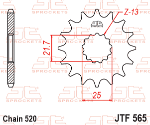 image 2 for ZEBATKA NAPĘDOWA JT JTF565.14RB