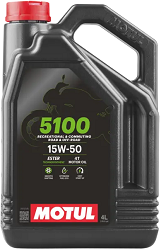 OLEJ SILNIKOWY MOTUL 5100 15W50 4T PÓŁSYNTETYCZNY 4L