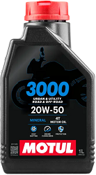 OLEJ SILNIKOWY MOTUL 3000 20W50 4T MINERALNY 1L