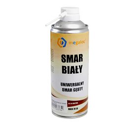 SMAR UNIWERSALNY MEGALOC SPRAY 400 ML(GĘSTY) BIAŁY