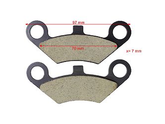 image 3 for KLOCKI HAMULCOWE TYLNE ATV 250 ST-9E/C