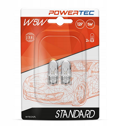 ŻARÓWKA POWERTEC M-TECH 12V 5W W2.1X9.5D W5W STANDARD (2SZT)