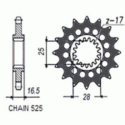 ZEBATKA NAPEDOWA SUNSTAR SUNF427-15