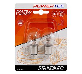 ŻARÓWKA POWERTEC M-TECH 12V 21/5W 1X5D STANDARD (2SZT)