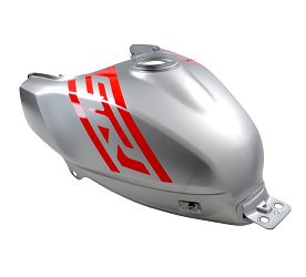 image 2 for ZBIORNIK PALIWA SREBRNY Z NAKLEJKAMI SRT550SX SRT600SX 