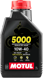 OLEJ SILNIKOWY MOTUL 5000 10W40 4T PÓŁSYNTETYCZNY 1L
