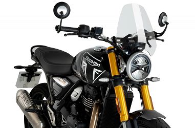 OWIEWKA PUIG DO TRIUMPH SCRAMBLER 400X / SPEED 400 24 (SPORT) PRZEZROCZYSTA