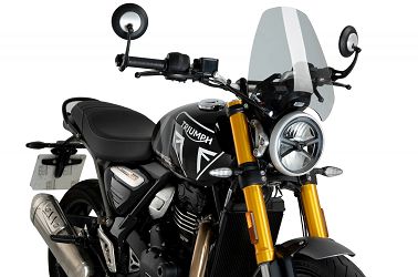SZYBA PUIG DO TRIUMPH SCRAMBLER 400X / SPEED 400 24 (SPORT) LEKKO PRZYCIEMNIONA