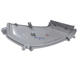 image 3 for OSŁONA PRZEDNIA PRAWA DOLNA SREBRNA MTX125 