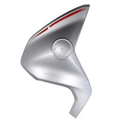 OSŁONA PRZEDNIA LEWA ŚRODKOWA SREBRNA MTX125