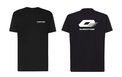 KOSZULKA T-SHIRT Z NADRUKIEM QJ ROZMIAR S CZARNA