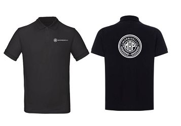 KOSZULKA POLO Z NADRUKIEM MBP-MORBIDELLI ROZMIAR L CZARNA