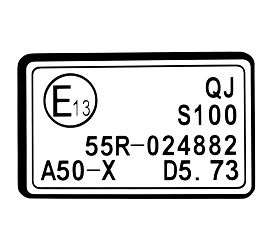 NAKLEJKA INFORMACYJNA - HOMOLOGACJA SFA1000 SFA600 SFA300 V1