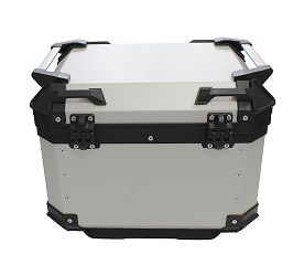 image 3 for KUFER CENTRALNY ALUMINIOWY COOCASE 45L SREBRNY Z MAPĄ PL + TORBĄ WEWNĘTRZNĄ 