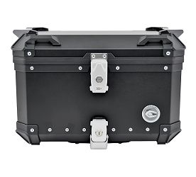 KUFER CENTRALNY ALUMINIOWY COOCASE 55L CZARNY Z TORBĄ WEWNĘTRZNĄ