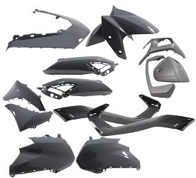 KOMPLET OSŁON PLASTIKOWYCH POWER FORCE YAMAHA N-MAX 125 21-24 SZARY