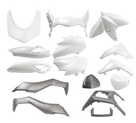 KOMPLET OSŁON PLASTIKOWYCH POWER FORCE YAMAHA N-MAX 125 21-24 BIAŁY