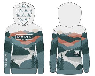 BLUZA SPORTOWA Z KAPTUREM MARIN BIKES XL