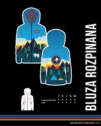 BLUZA SPORTOWA Z KAPTUREM ROZPINANA MARIN BIKES XS