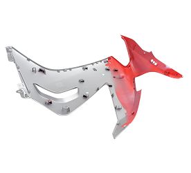 image 2 for OSŁONA BOCZNA PRAWA CZERWONA RG Z NAKLEJKĄ SRK800RR-LI 