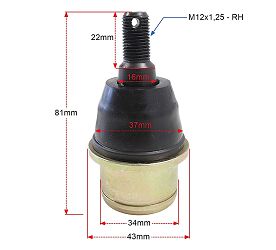 image 3 for SWORZEŃ TEKYO 42-1043 CAN-AM COMMANDER 800/1000, OUTLANDER 500/650/800/1000, RENEGADE 500/800/1000
