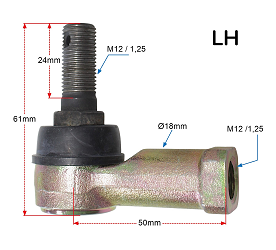 image 2 for KOŃCÓWKI DRĄŻKÓW KIEROWNICZYCH TEKYO LEWA + PRAWA 51-1031-LR POLARIS RANGER / RZR 800 '09-'14