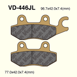 KLOCKI HAMULCOWE VESRAH SINTERED METAL VD-446JL (SBS 955)