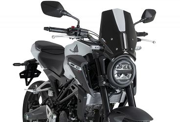 SZYBA OWIEWKA PUIG DO HONDA CB125R / CB300R 24-25 CZARNA