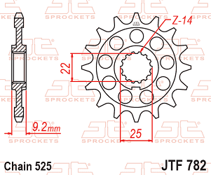 image 2 for ZEBATKA NAPĘDOWA JT JTF782.16
