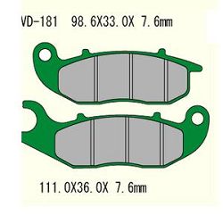 KLOCKI HAMULCOWE VESRAH SINTERED METAL VD-181JL
