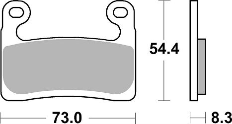 KLOCKI HAMULCOWE BRAKING SEMI METALLIC RACE 994CM55