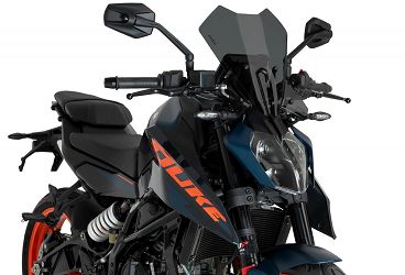 SZYBA OWIEWKA PUIG DO KTM 125/390 DUKE 24-25 ( TOURING) MOCNO PRZYCIEMNIONA