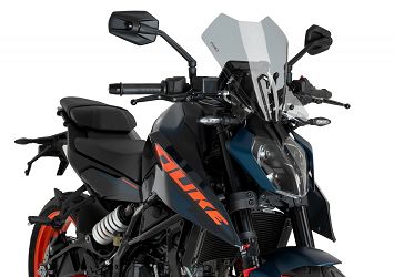 SZYBA OWIEWKA PUIG DO KTM 125/390 DUKE 24-25 ( TOURING) LEKKO PRZYCIEMNIONA