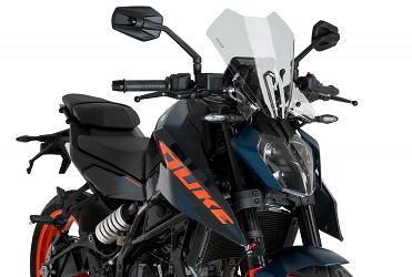 SZYBA OWIEWKA PUIG DO KTM 125/390 DUKE 24-25 ( TOURING) PRZEZROCZYSTA