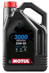 image 1 for OLEJ SILNIKOWY MOTUL 3000 20W50 4T MINERALNY 4L 