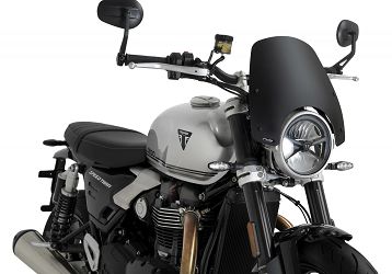 SZYBA OWIEWKA PUIG DO TRIUMPH SPEED TWIN 900 / 1200 25 (SPORT) CZARNY MAT
